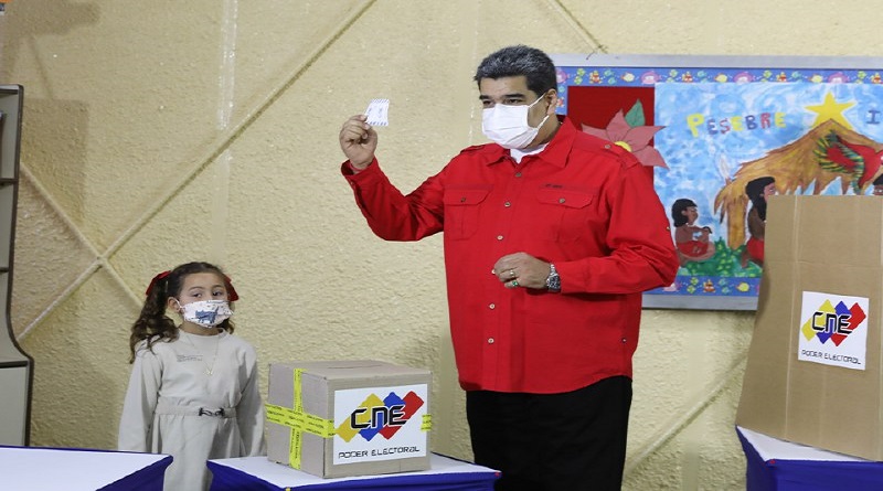 Presidente Maduro tras votar el 21N: Venezuela tiene récord guinness de elecciones con el Sistema Electoral más moderno del mundo