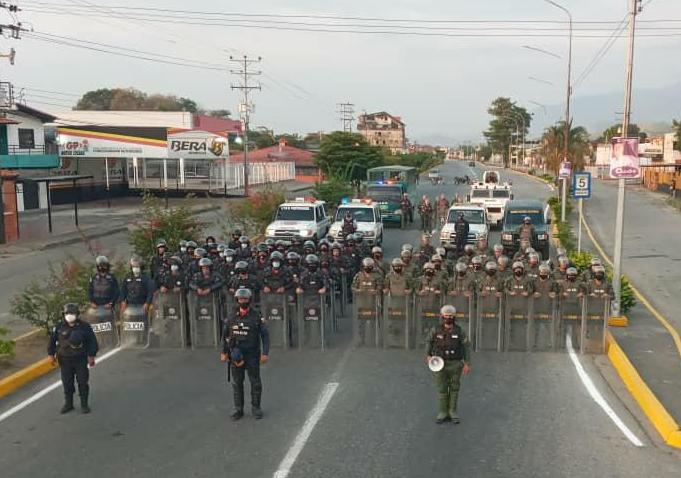 FANB desplegada en el Eje Andino del estado Barinas durante jornada electoral