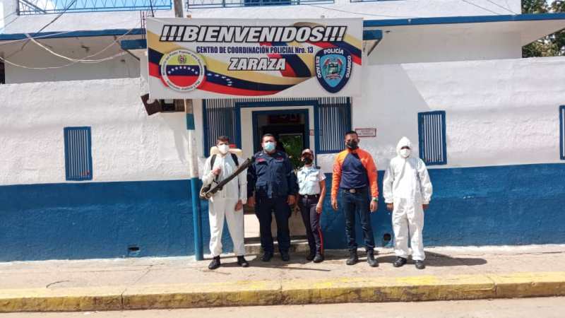 Organismos de Seguridad Ciudadana realizaron jornadas de desinfección en Zaraza 