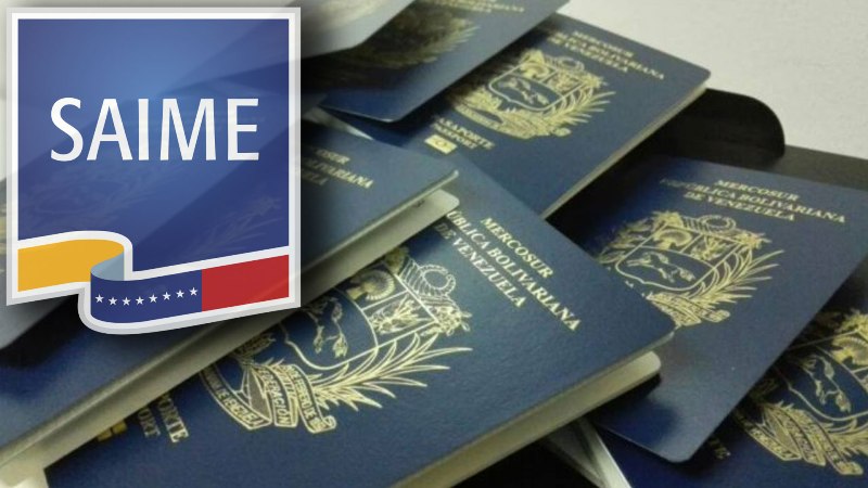 Saime enviará valija con más de 5 000 pasaportes a Chile
