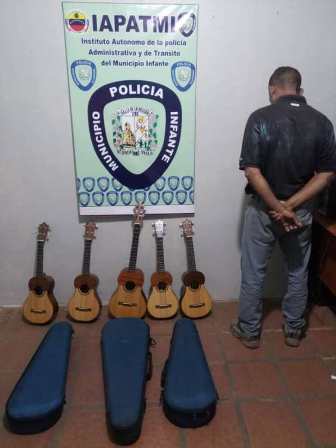 Apresaron a ladr�n de instrumentos musicales en Valle de la Pascua 