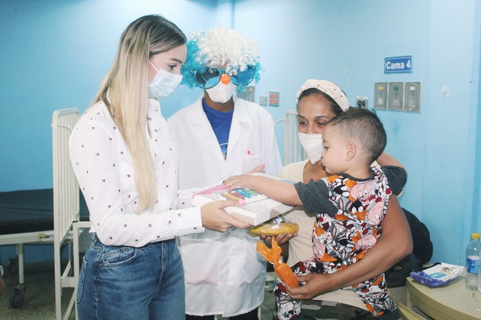 Doctor Niño Simón brindó atención social y recreativa a niños hospitalizados