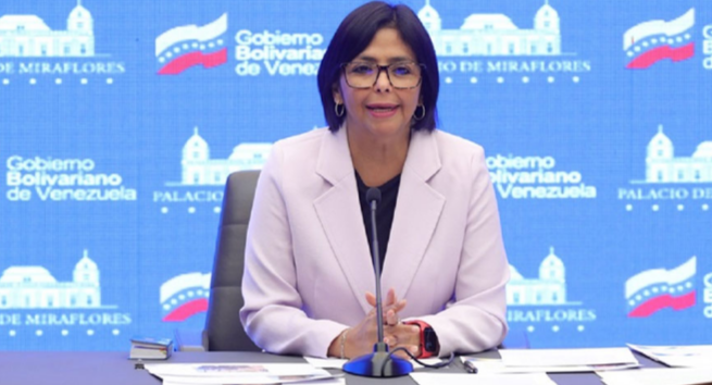 Delcy Rodríguez ante declaraciones de EEUU: Calma y cordura, nosotros seguiremos trabajando para el pueblo